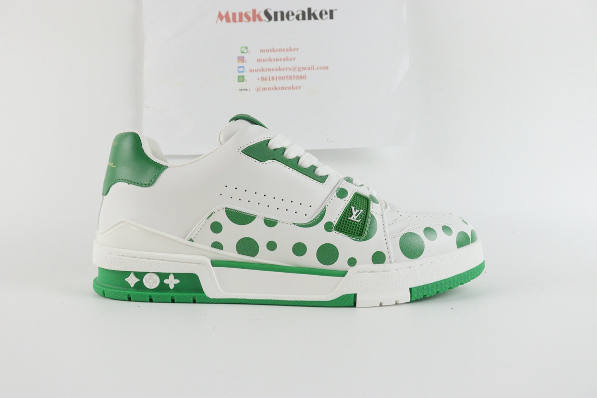 Louis Vuitton Trainer X Yayoi Kusama White Green,Louis Vuitton&Bapesta : Sneakers Online - Buy Sneakers for Men & Women, Sneakers Online - Buy Sneakers for Men & Women