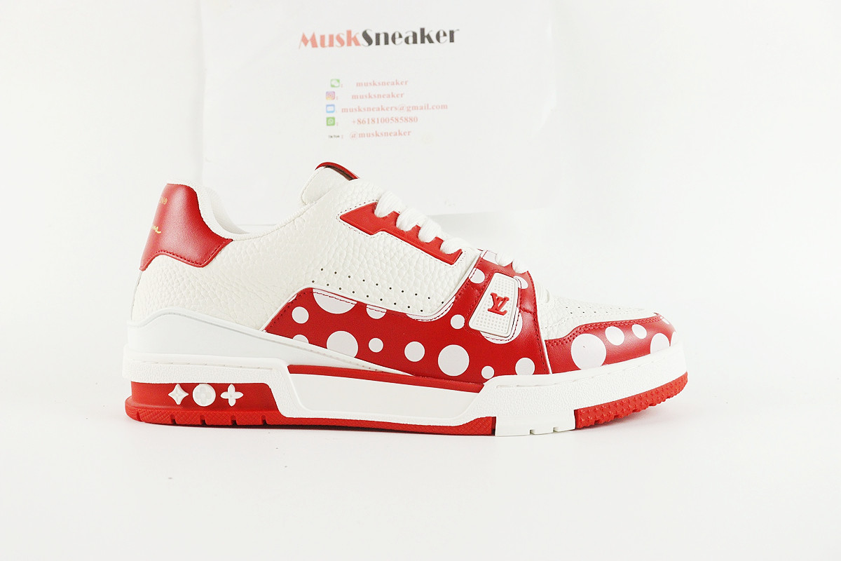 Louis Vuitton Trainer X Yayoi Kusama White Red,Louis Vuitton&Bapesta : Sneakers Online - Buy Sneakers for Men & Women, Sneakers Online - Buy Sneakers for Men & Women