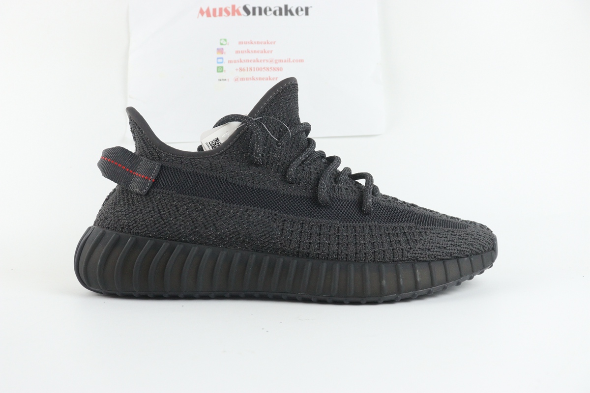 Adidas Yeezy Boost 350 V2 Static Black (Reflective) FU9007