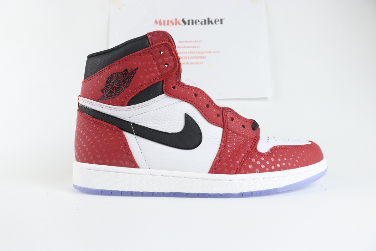 Air Jordan 1 Retro High Spider-Man Origin Story 555088-602