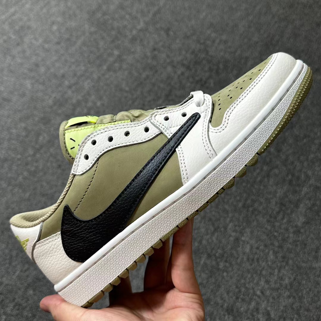 Air Jordan 1 Retro Low Golf Travis Scott Neutral Olive