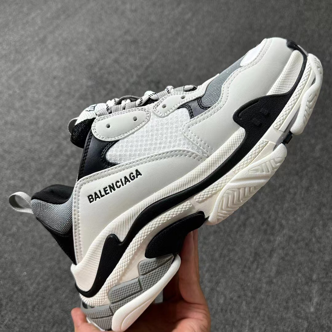 BALENC1AGA triple s W-Black White