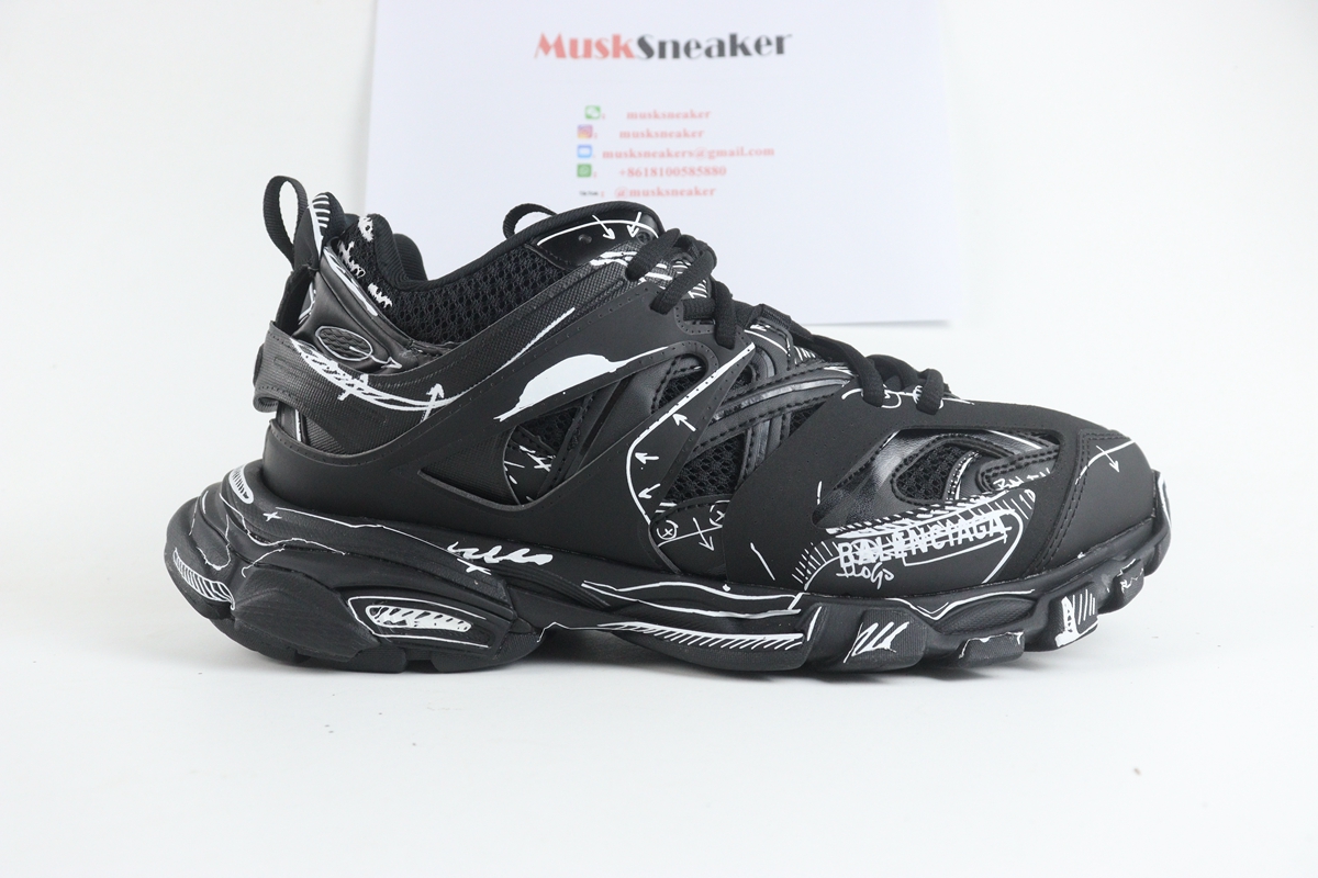 Balenciaga track 1.0 Graffiti Black