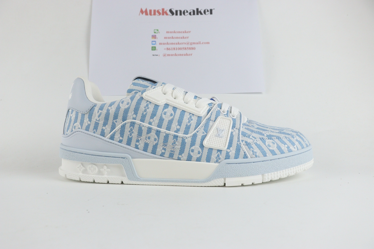 LV Trainer Monogram Blue White,Louis Vuitton&Bapesta : Sneakers Online - Buy Sneakers for Men & Women, Sneakers Online - Buy Sneakers for Men & Women