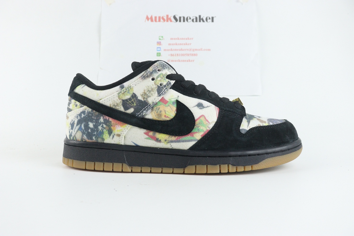 Nike SB Dunk low Rammellzee X Supreme