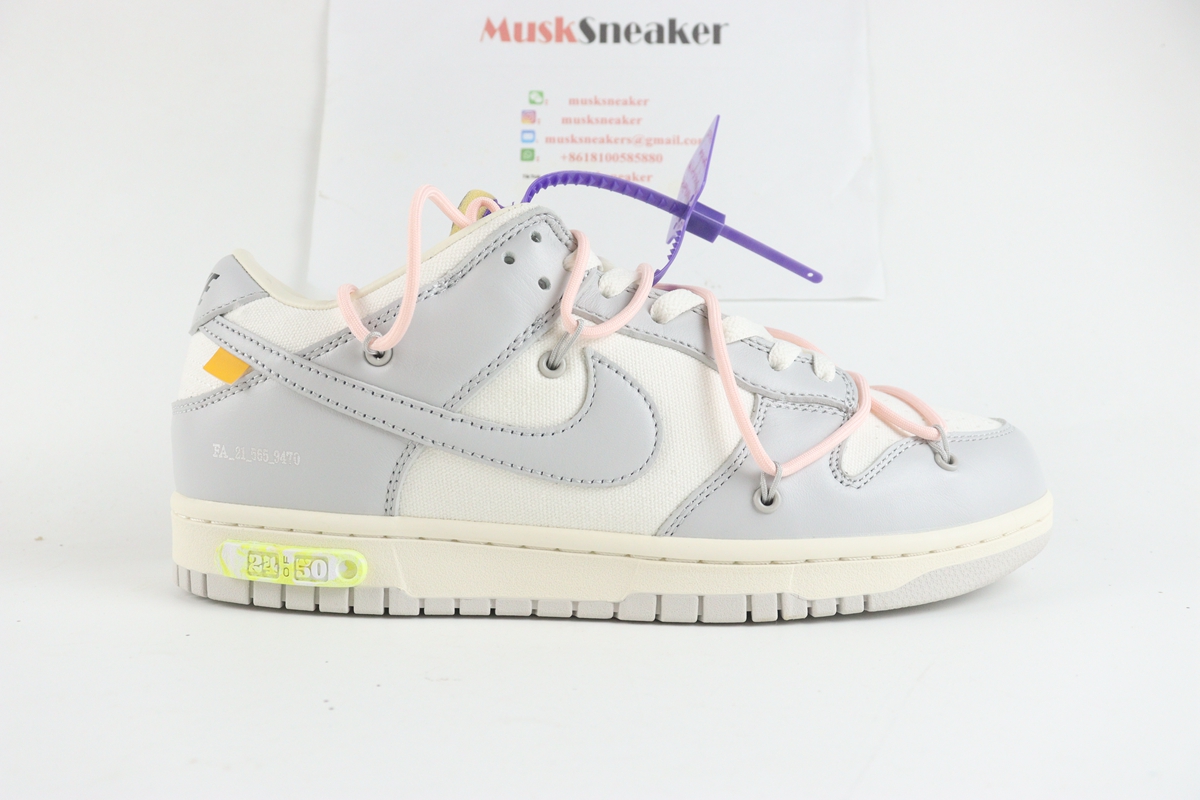 OFF WHITE x Nike Dunk SB Low The 50-Lot 24 DM1602-119