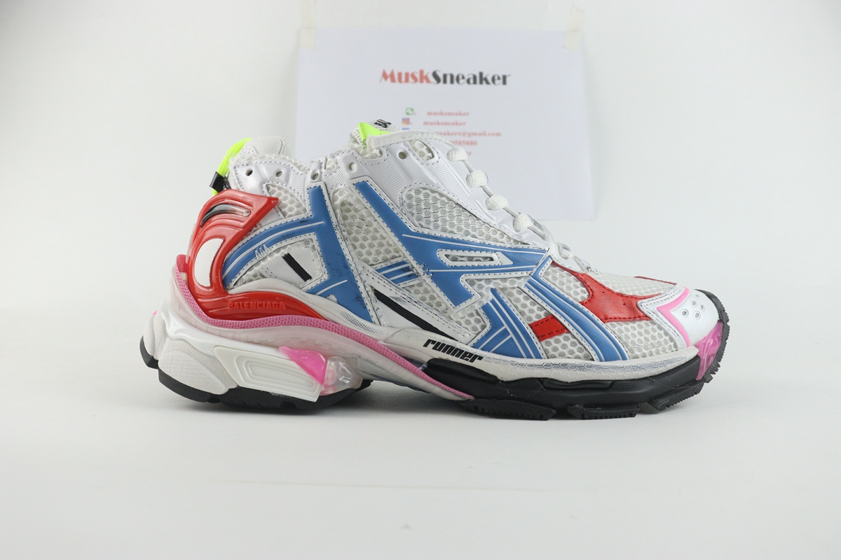 Balenciaga Runner White Blue Red