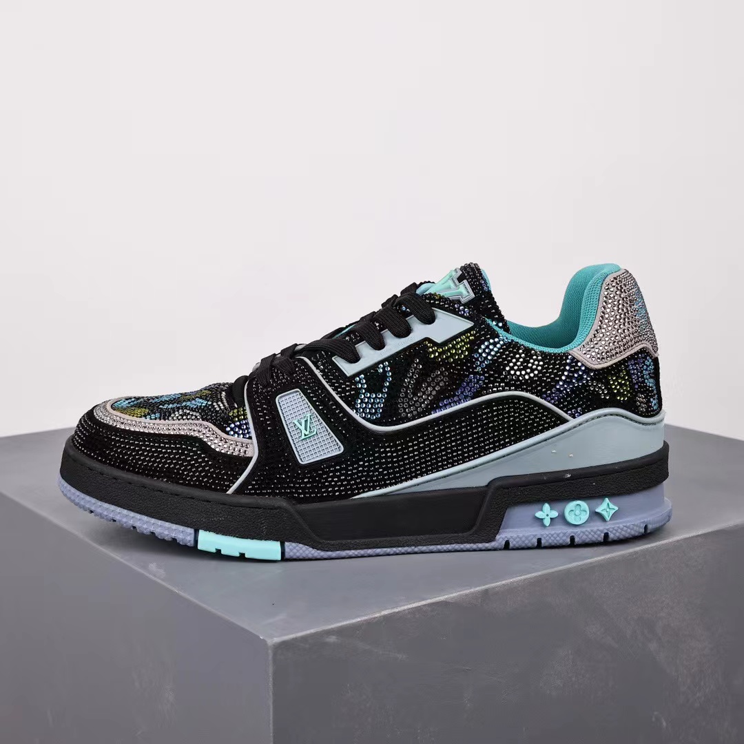 Louis Vuitton LV Trainer Marine Navy Blue Crystal,Specials : Sneakers Online - Buy Sneakers for Men & Women, Sneakers Online - Buy Sneakers for Men & Women