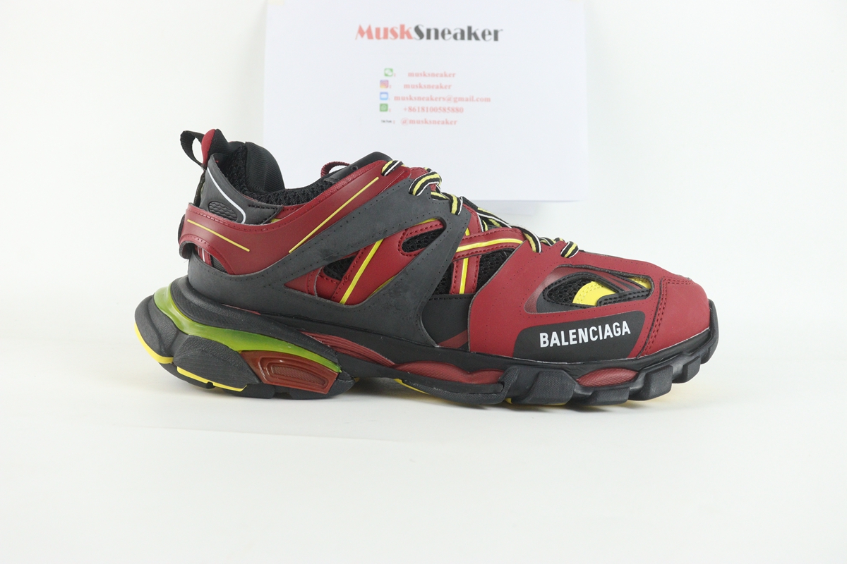 Balenciaga Track Burgundy Black