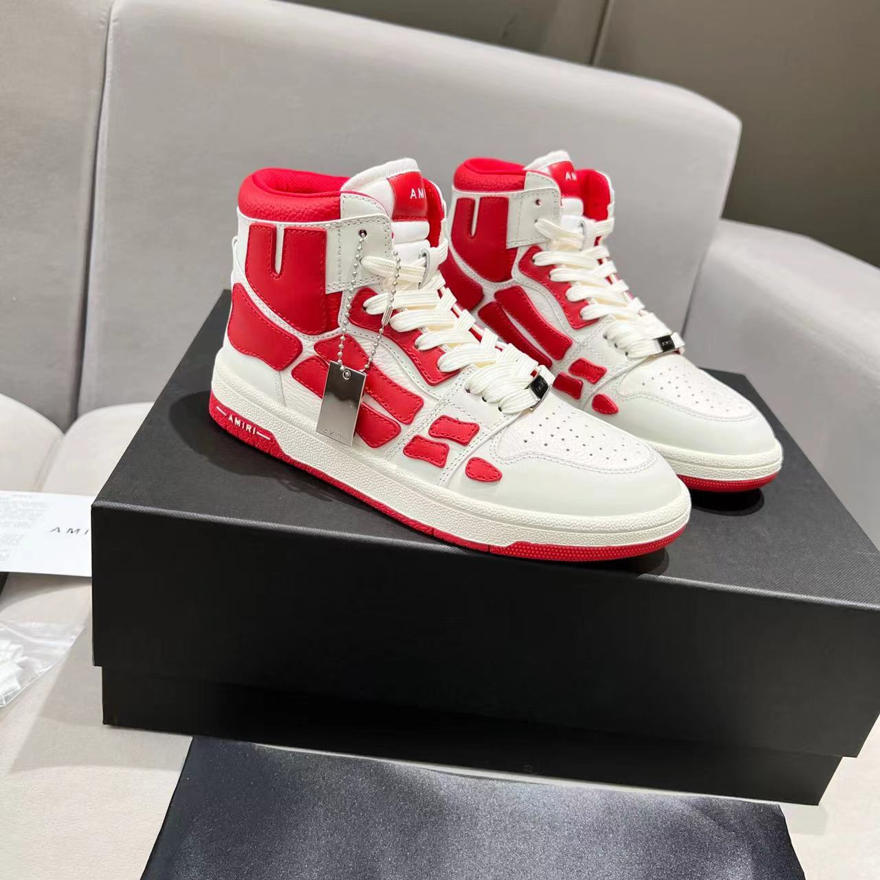 AMIRI Skel Top High RED White,Other : Sneakers Online - Buy Sneakers for Men & Women, Sneakers Online - Buy Sneakers for Men & Women