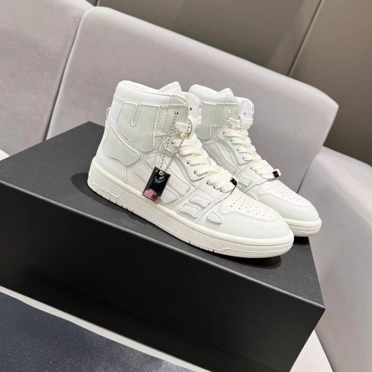 AMIRI Skel Top High White White,Other : Sneakers Online - Buy Sneakers for Men & Women, Sneakers Online - Buy Sneakers for Men & Women