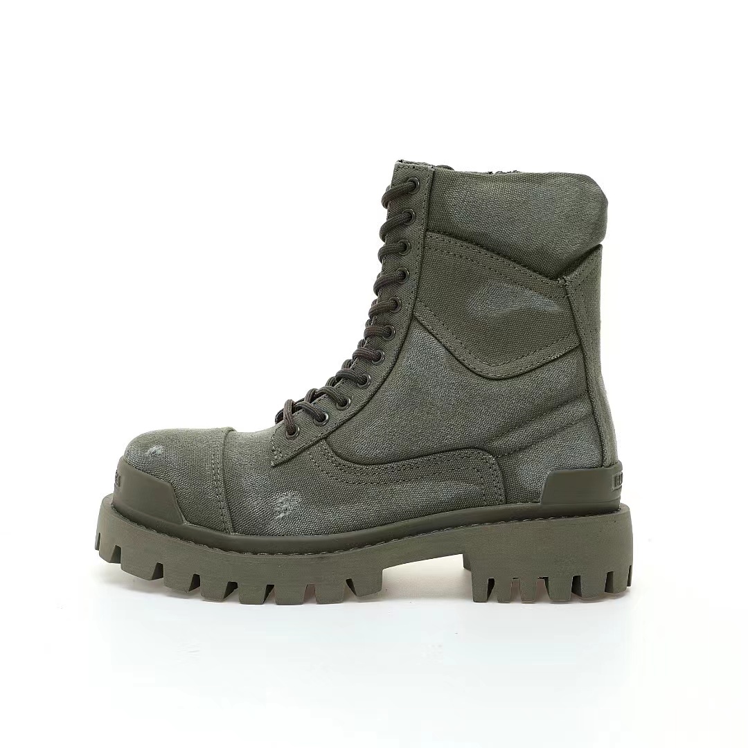 Balenciaga Combat Strike Boots in Green