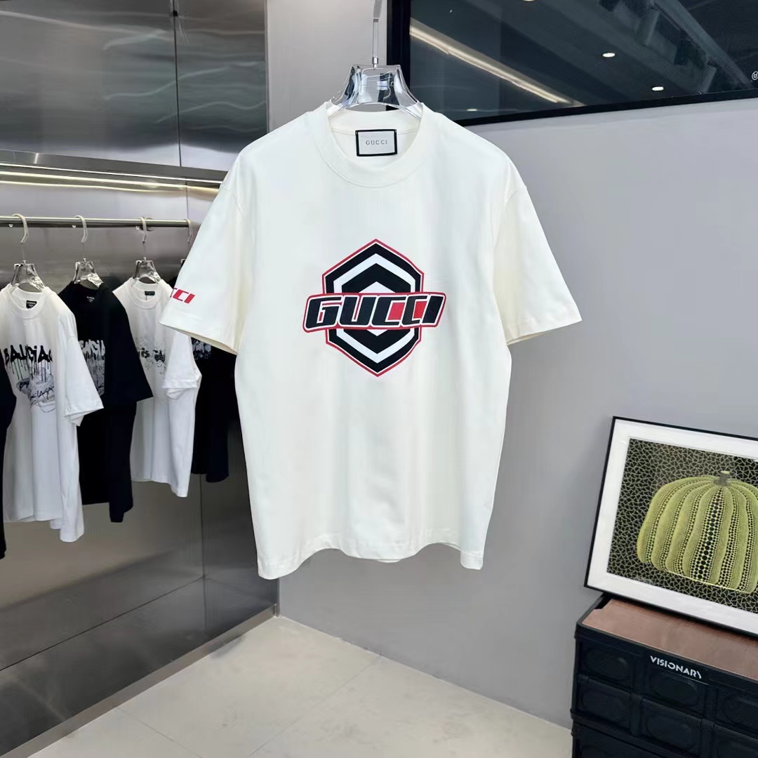 Gucci T-shirt Cotton White Black