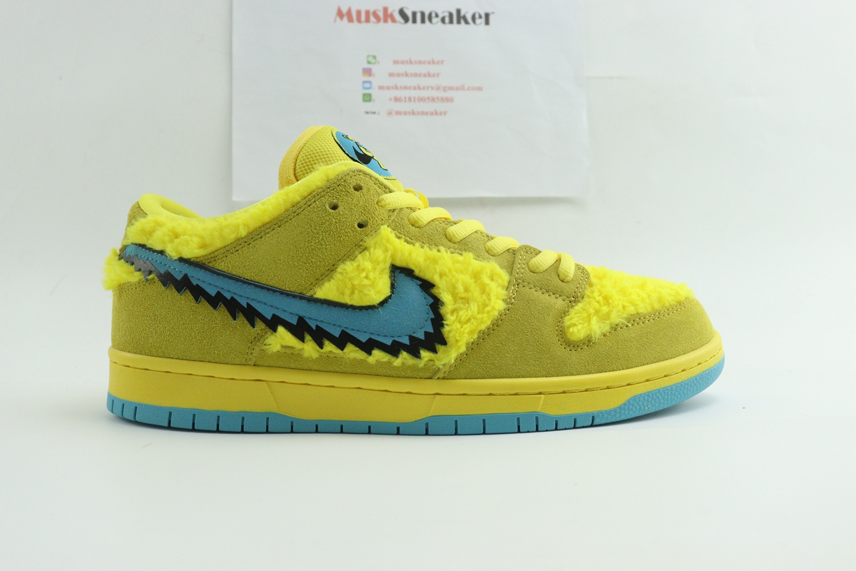 Nike SB Dunk Low Grateful Dead Bears Opti Yellow