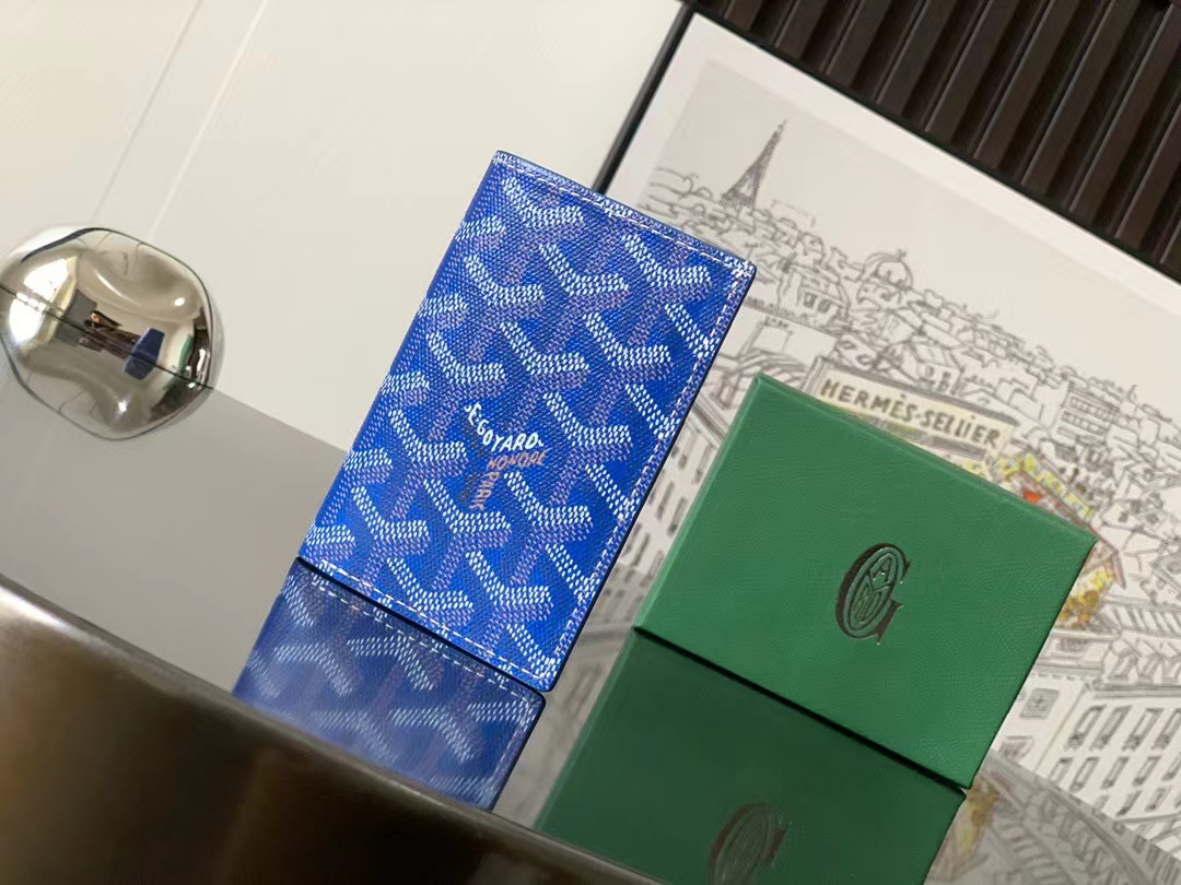 Goyard Saint-Pierre Card Wallet Sky Blue