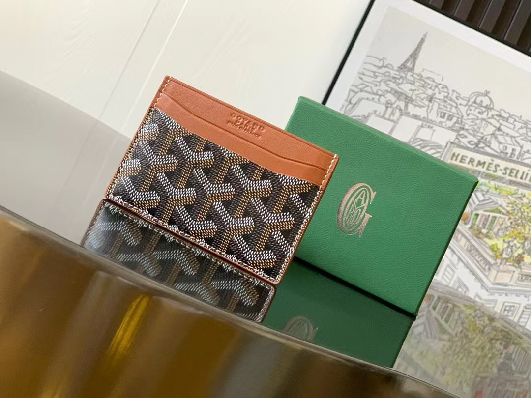 Goyard Saint-Sulpice Card Wallet Black & Tan