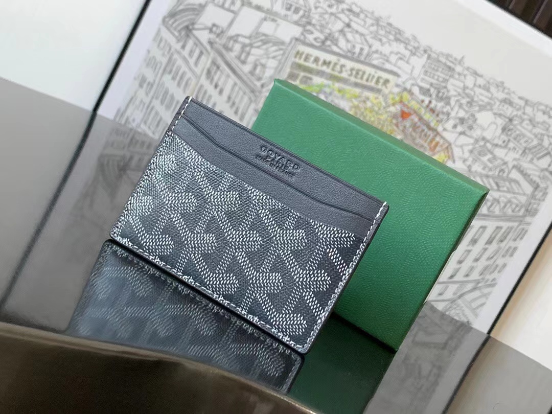 Goyard Saint-Sulpice Card Wallet Gray