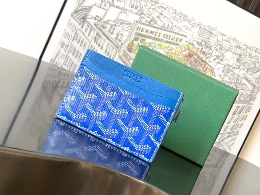 Goyard Saint-Sulpice Card Wallet Sky Blue