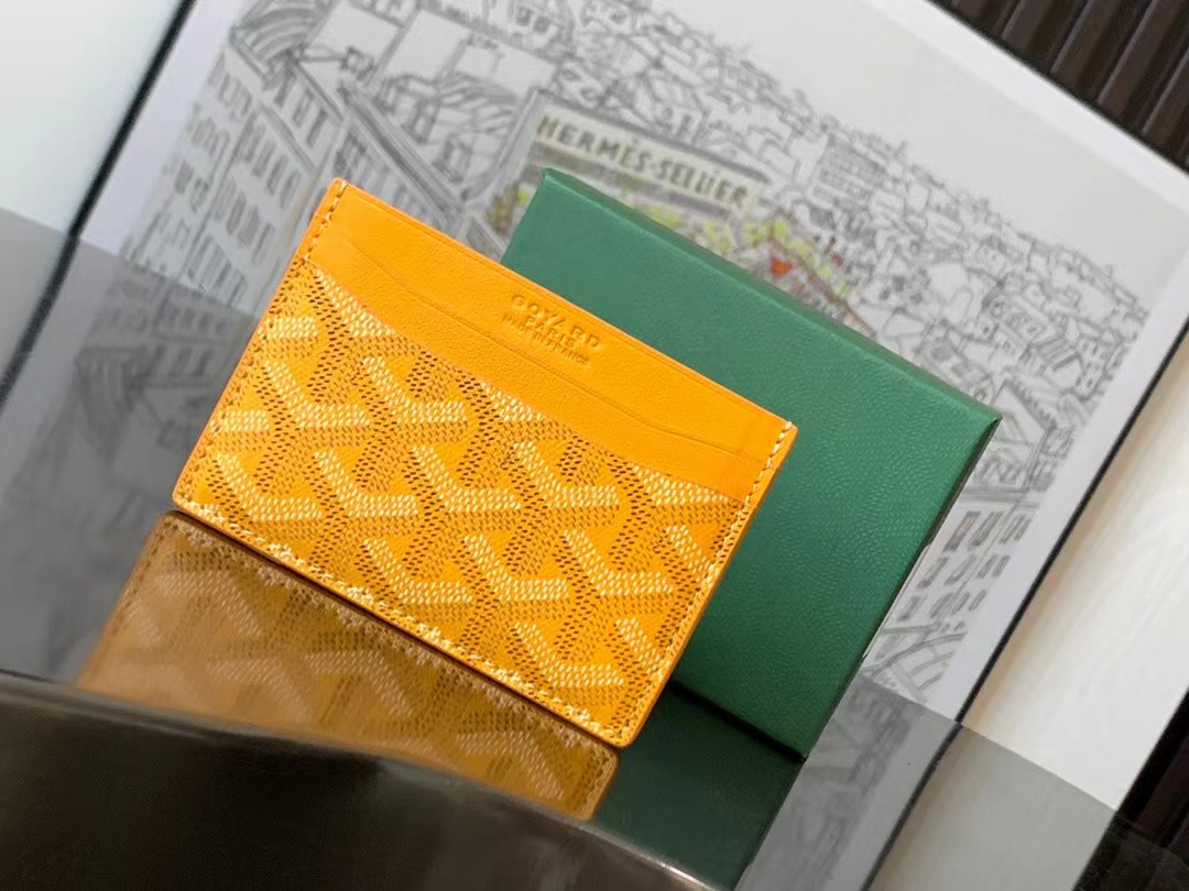 Goyard Saint-Sulpice Card Wallet Yellow