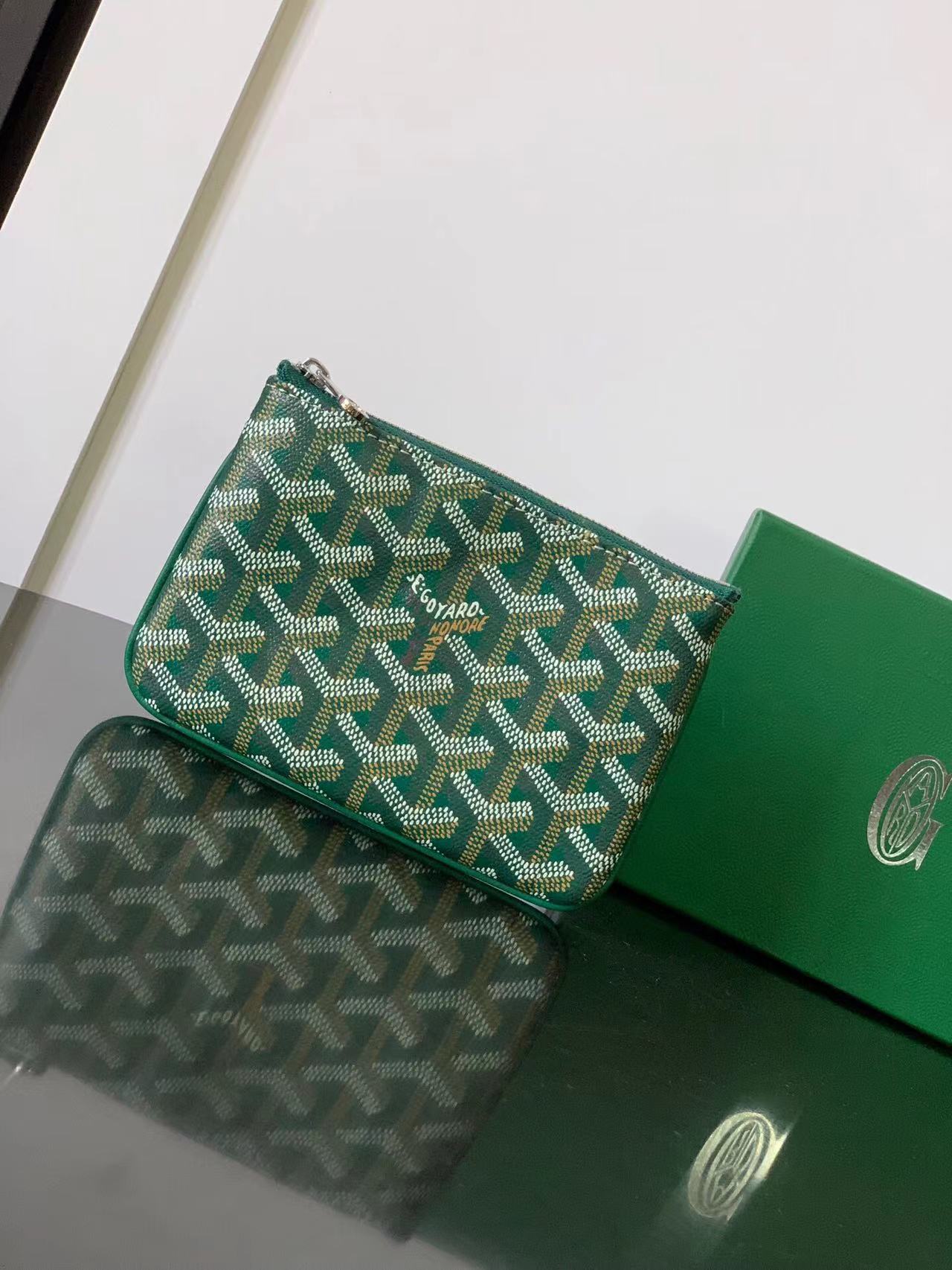 Goyard Sénat Mini Pouch Green