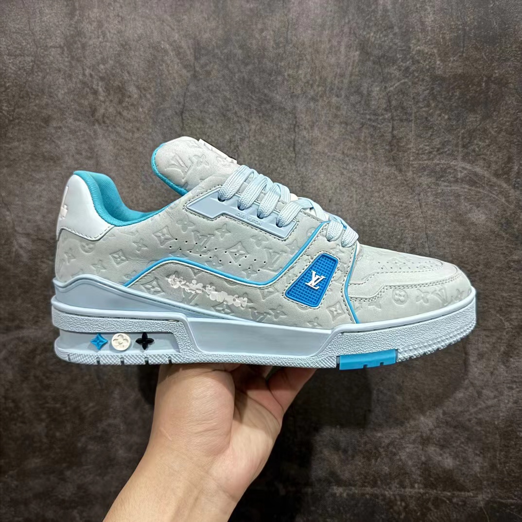 Louis Vuitton Trainer #54 Signature BLUE,Louis Vuitton&Bapesta : Sneakers Online - Buy Sneakers for Men & Women, Sneakers Online - Buy Sneakers for Men & Women