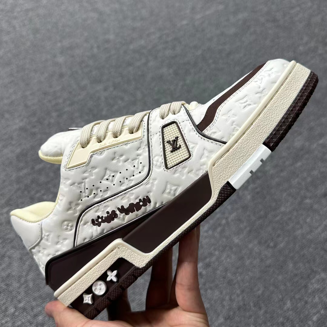 Louis Vuitton Trainer #54 Signature White Brown,Louis Vuitton : Sneakers Online - Buy Sneakers for Men & Women, Sneakers Online - Buy Sneakers for Men & Women