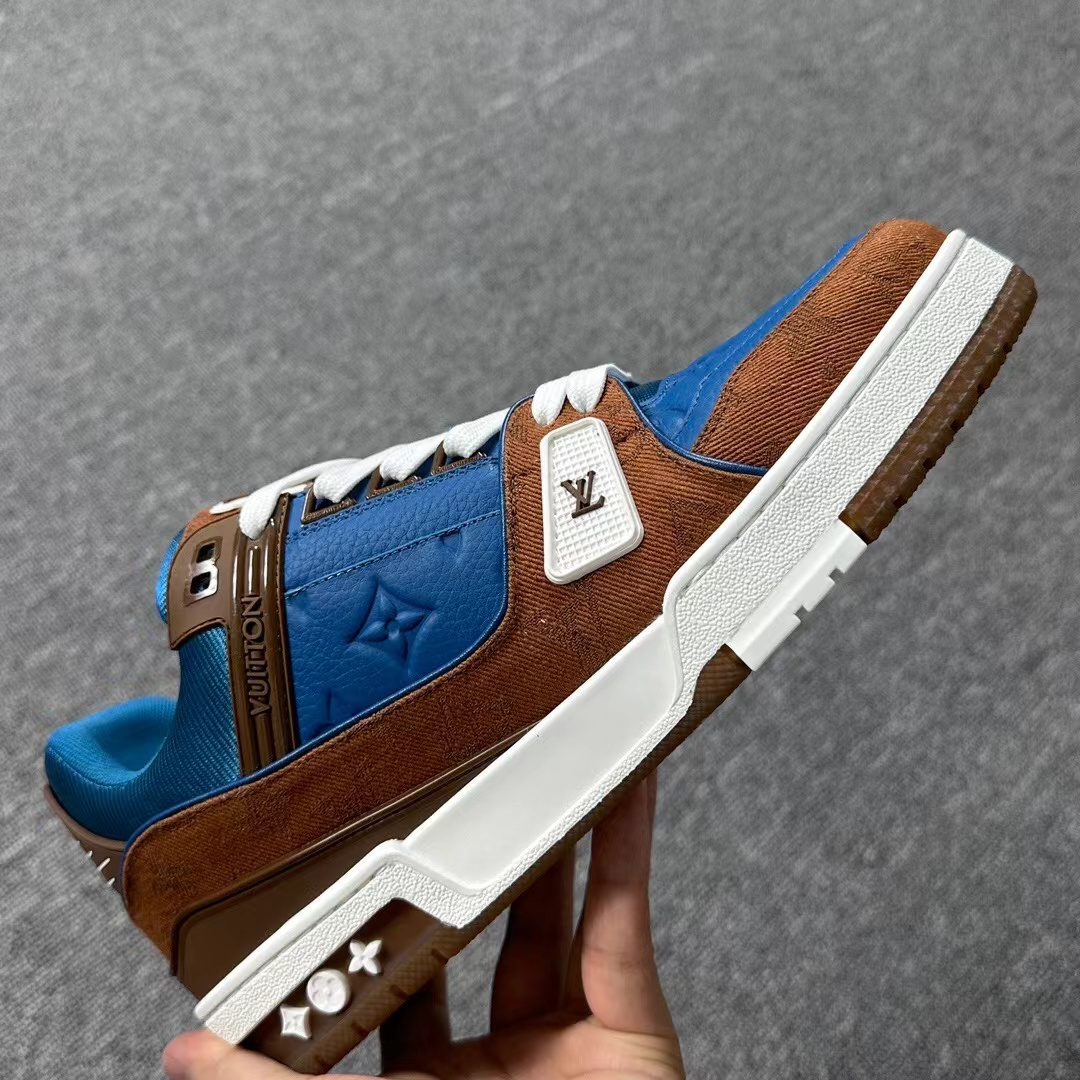 Louis Vuitton Trainer Blue Brown,Louis Vuitton : Sneakers Online - Buy Sneakers for Men & Women, Sneakers Online - Buy Sneakers for Men & Women