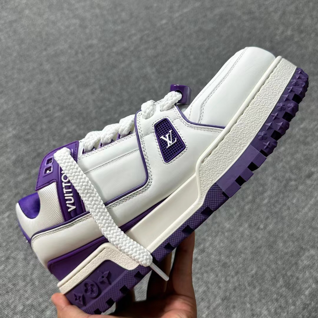 Louis Vuitton Trainer Maxi WHITE-PURPLE,Louis Vuitton&Bapesta : Sneakers Online - Buy Sneakers for Men & Women, Sneakers Online - Buy Sneakers for Men & Women