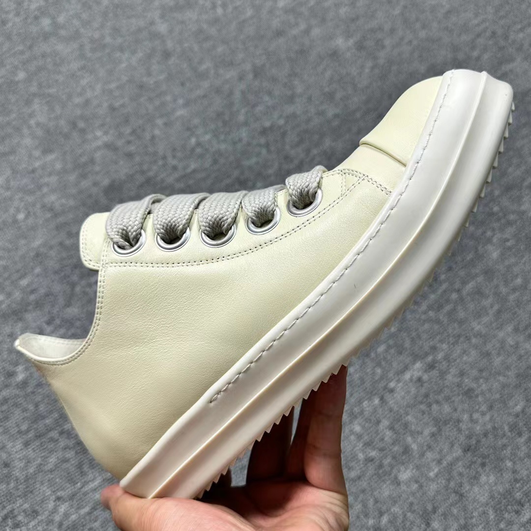 Rick Owens White Jumbo Laced Low Sneakers,Rick Owens : Sneakers Online - Buy Sneakers for Men & Women, Sneakers Online - Buy Sneakers for Men & Women