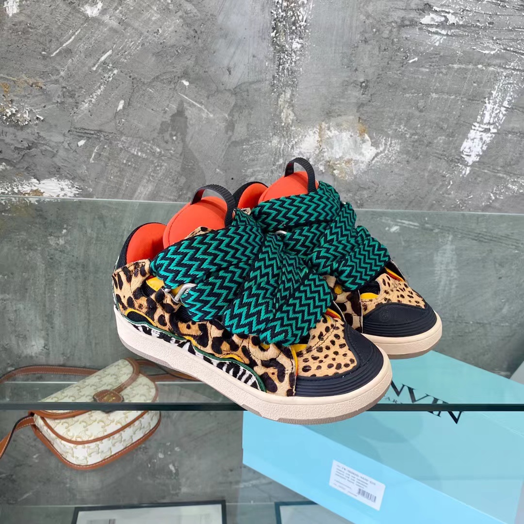 Lanvin Curb Sneaker Leopard Color