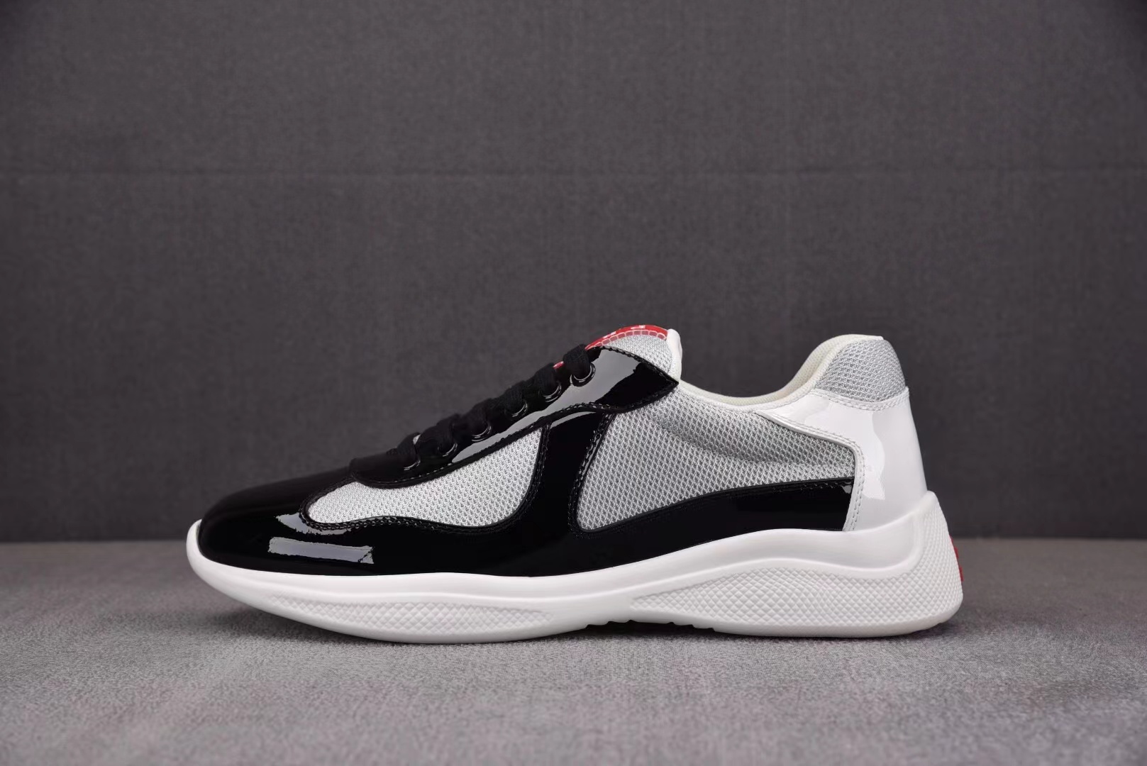 Prada America's Cup Leather sneakers Black-Gray