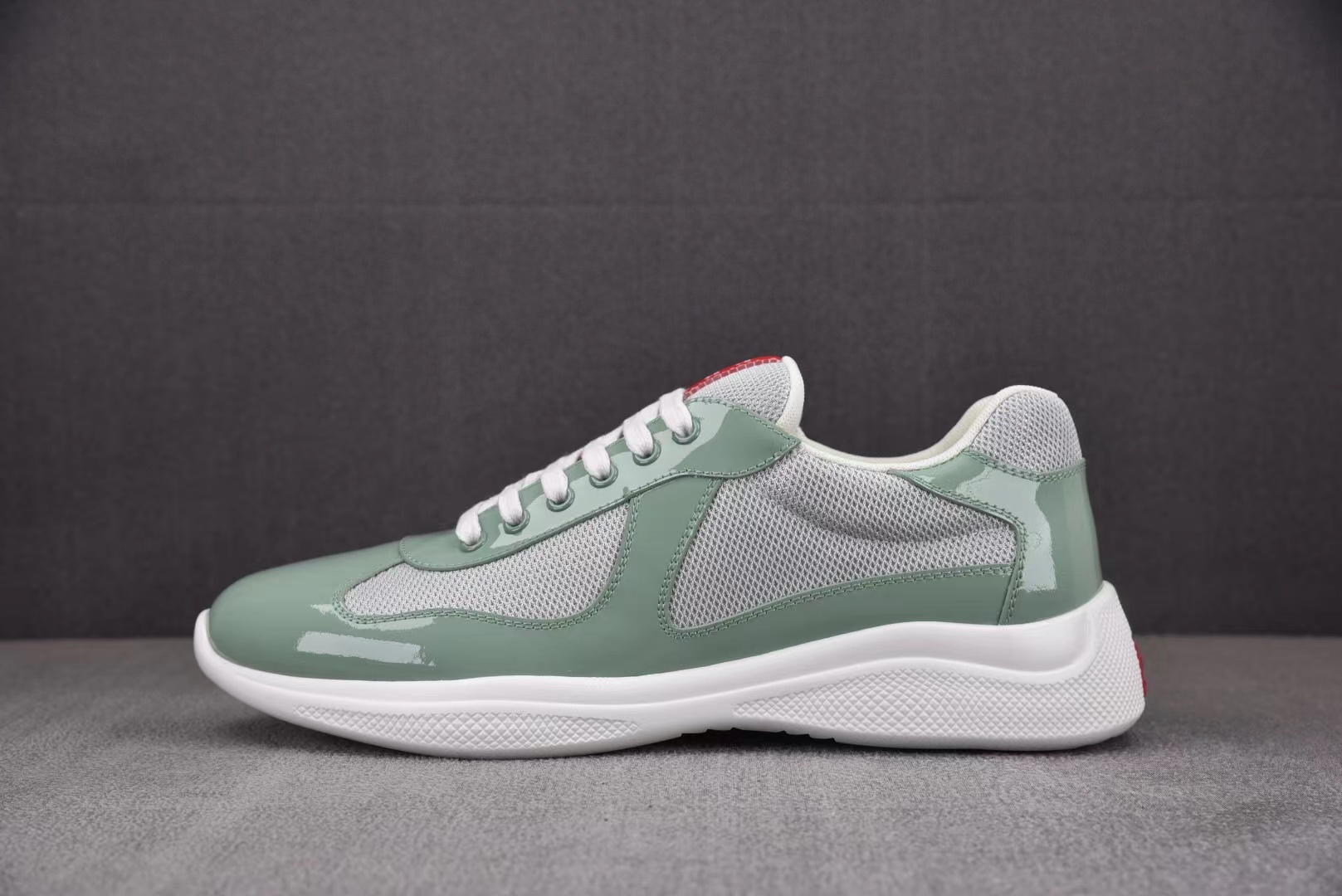 Prada America's Cup Leather sneakers Green Gray