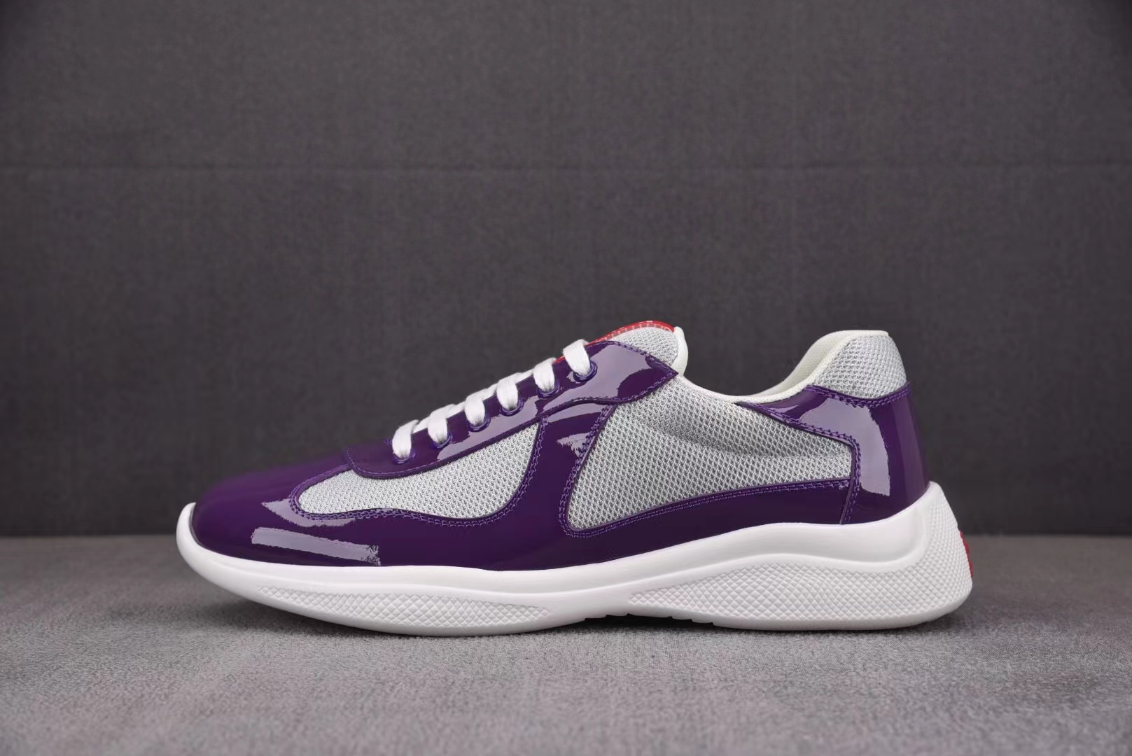 Prada America's Cup leather sneakers Purple Gray