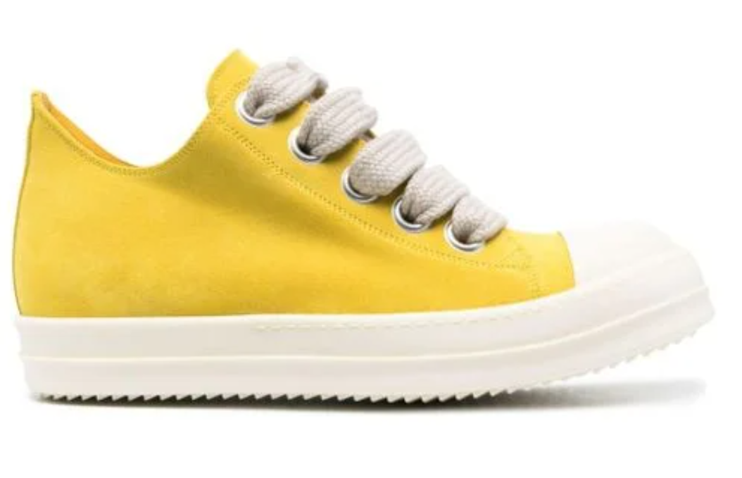 Rick Owens DRKSHDW Jumbo Lace Low Yellow