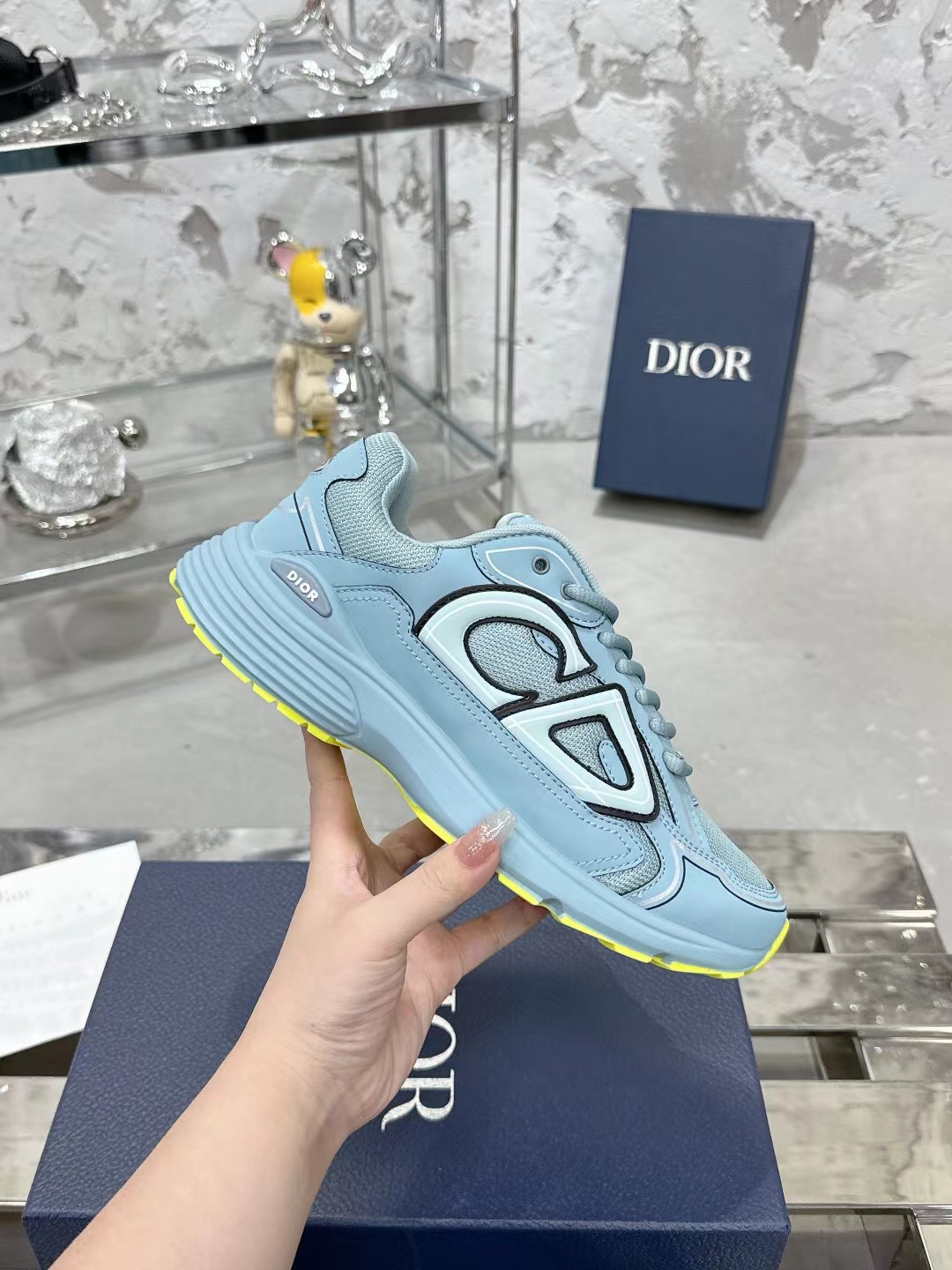 Dior B30 Blue-Yellow,Other : Sneakers Online - Buy Sneakers for Men & Women, Sneakers Online - Buy Sneakers for Men & Women