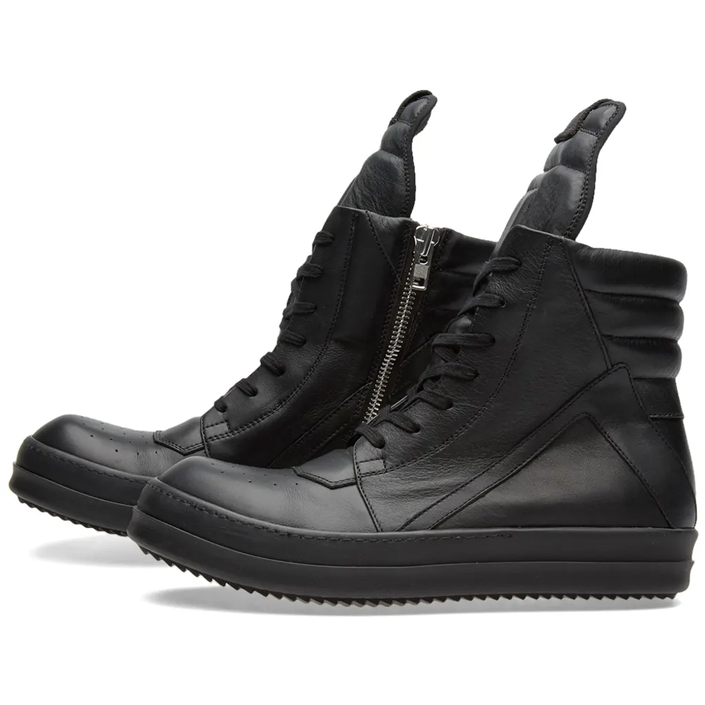 Rick Owens Geobasket Sneaker All Black