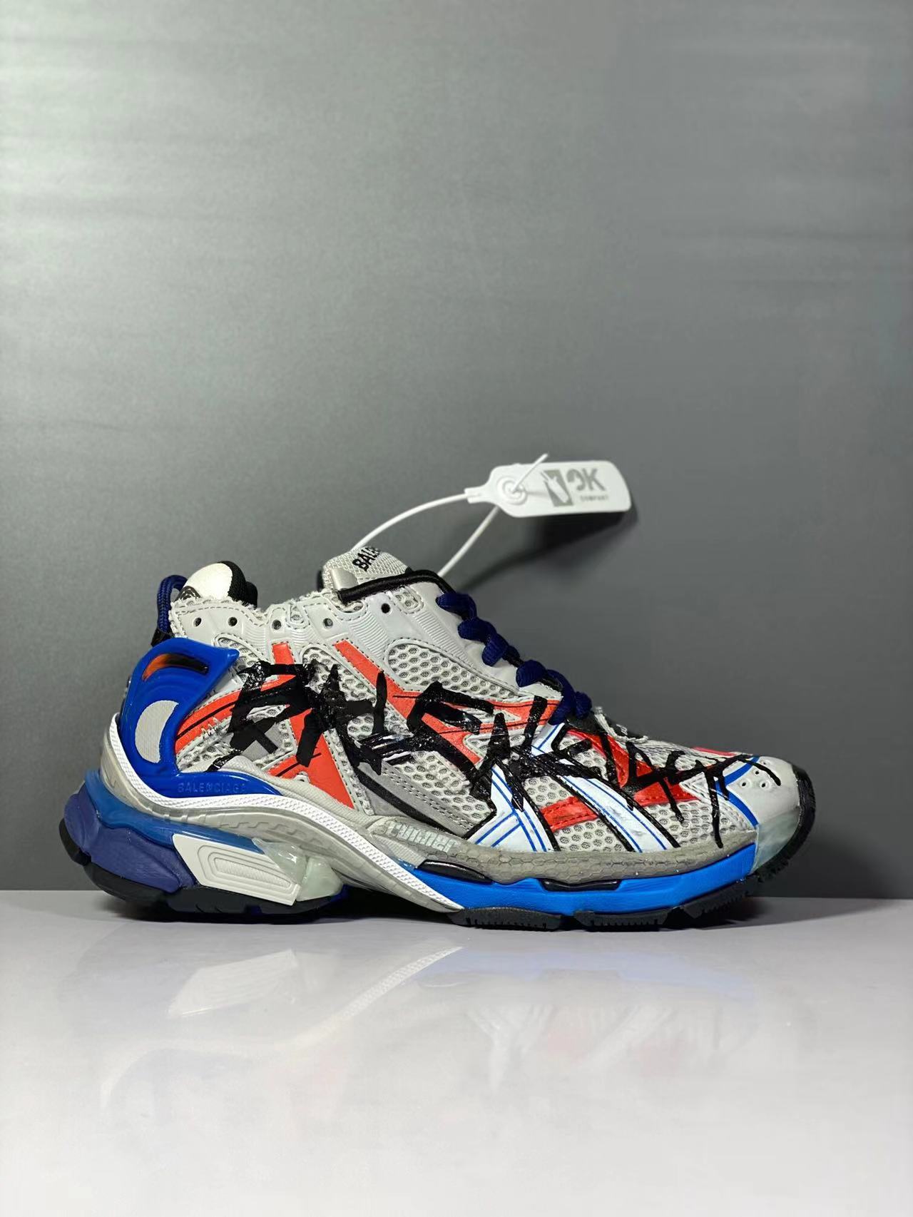 Balenciaga Runner GRAFFITI SNEAKER Blue-Red,Specials : Sneakers Online - Buy Sneakers for Men & Women, Sneakers Online - Buy Sneakers for Men & Women