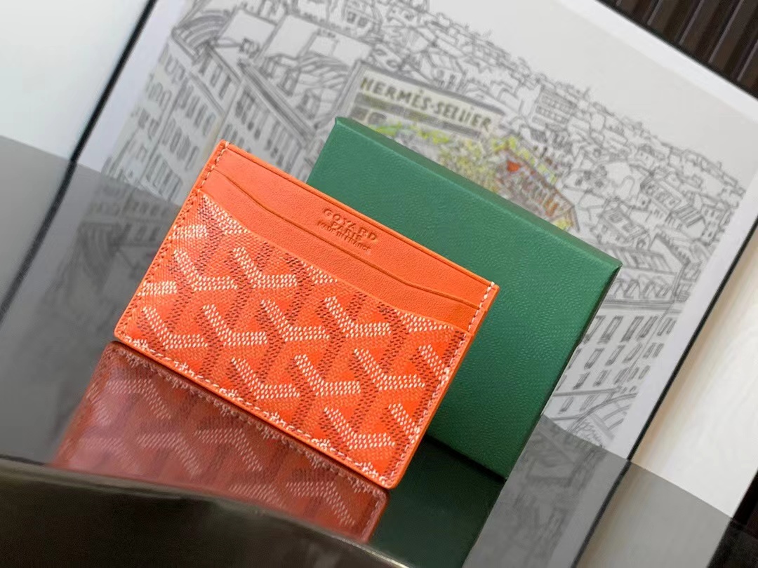 Goyard Saint-Sulpice Card Wallet Orange