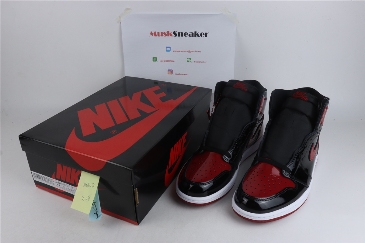 Air Jordan 1 High OG Bred Patent