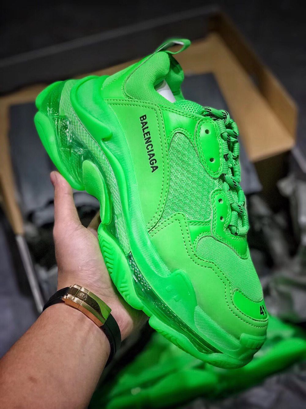 BALENCIAGA triple s 19SS Green,Balenciaga : Sneakers Online - Buy Sneakers for Men & Women, Sneakers Online - Buy Sneakers for Men & Women