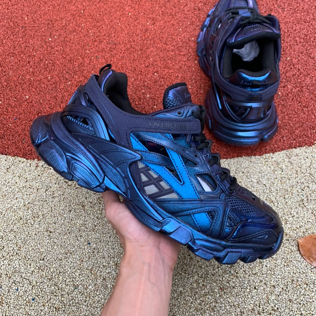 Balenciaga Track.2 Metallic Blue