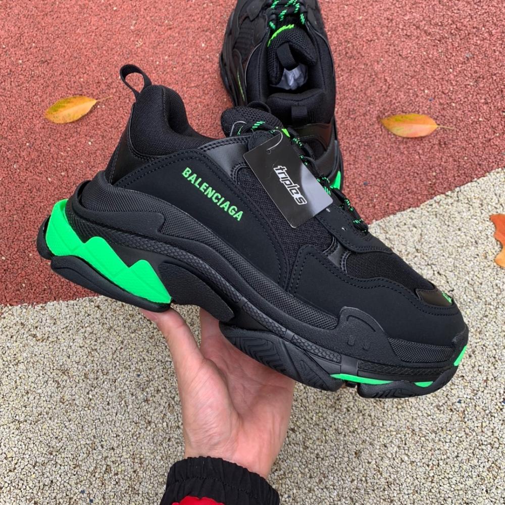 Balenciaga Triple S Sneaker Black Green