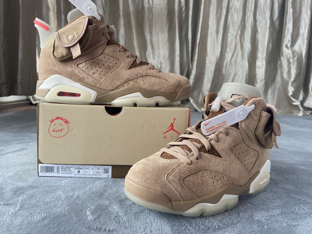 Air Jordan 6 Retro Travis Scott British Khaki DH0690-200 [3599803 ...